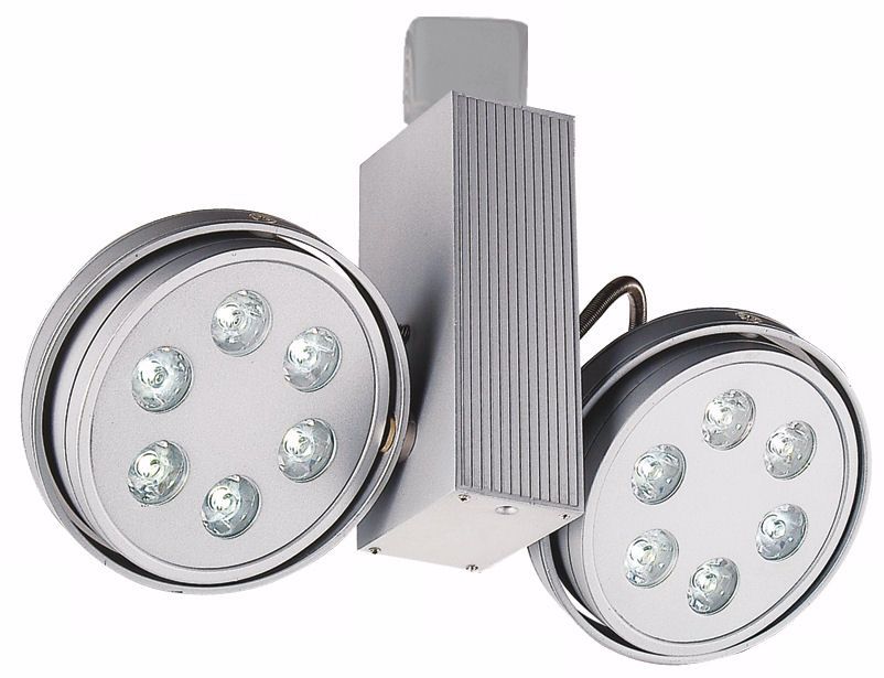 Jesco Silver LED Round Two Spot Juno Compatible Track Head