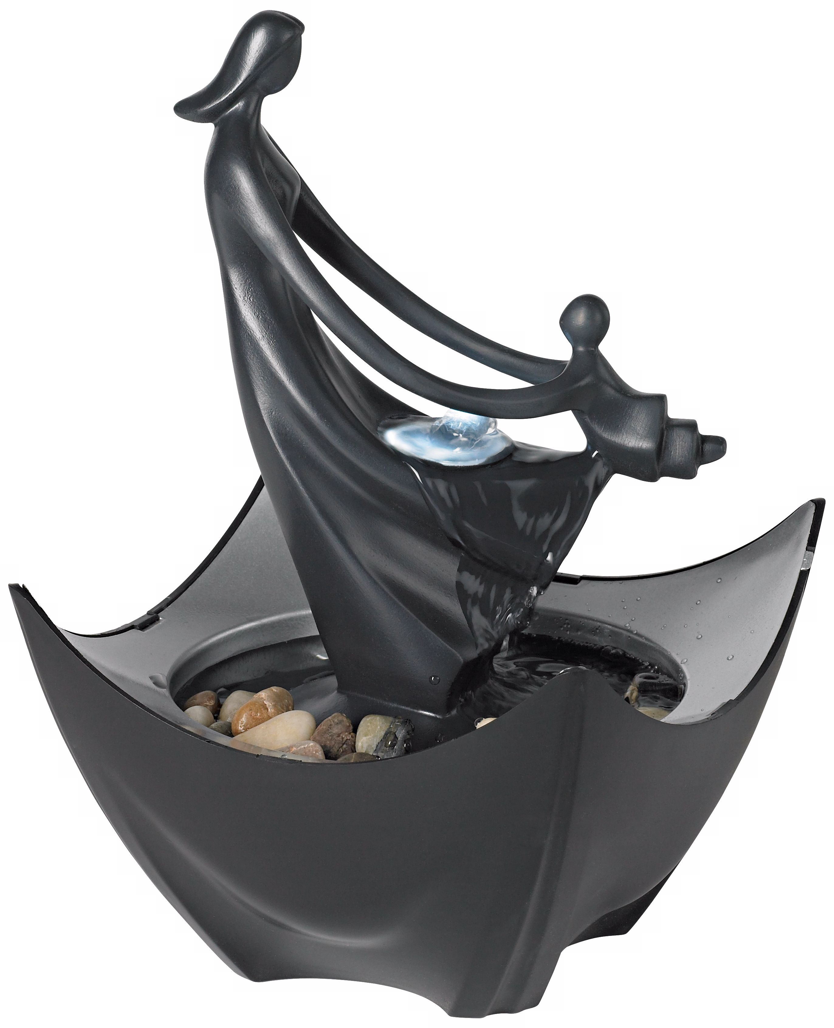 Woman and Child Tabletop Indoor Table Fountain