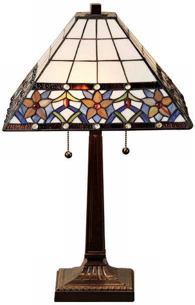 Mission Floral Design Tiffany Style Table Lamp