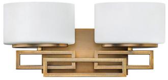 Hinkley Lanza Bronze 16 12 Wide Bathroom Wall Light M5840