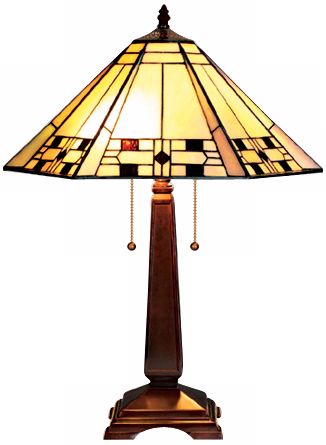 Mission Tiffany Style 23" High Table Lamp