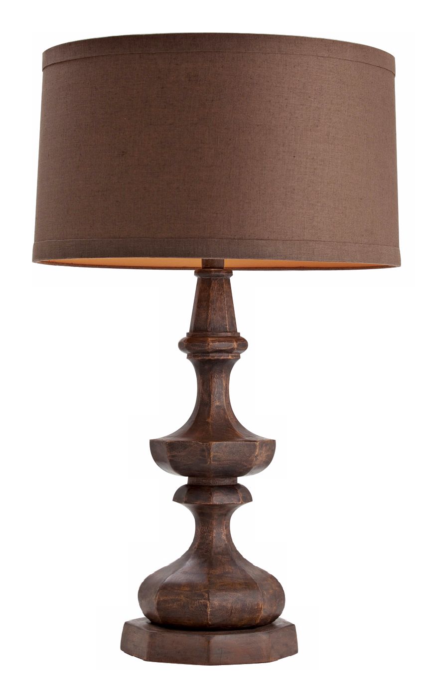 Ellington Gray Weathered Wood Table Lamp