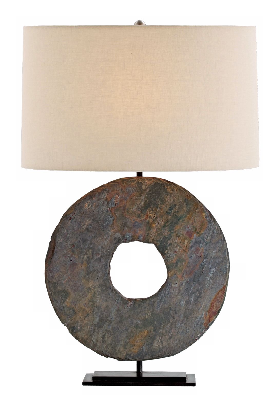Emerson Slate and Natural Iron Table Lamp