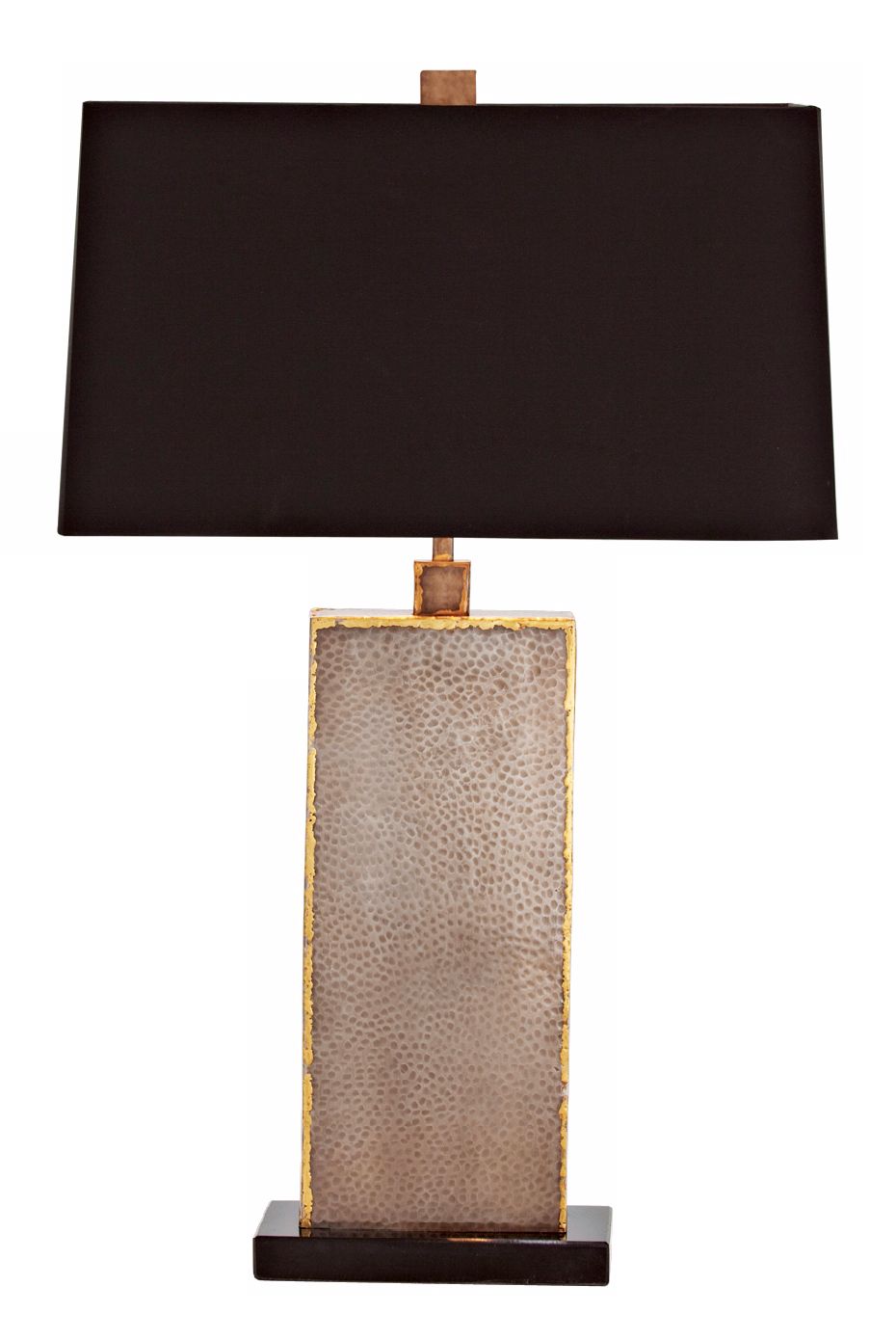 Graham Natural Iron Brass and Marble Table Lamp