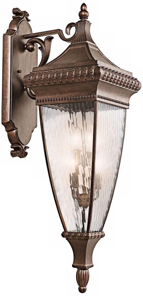 Venetian Rain Bronze 37" High Outdoor Wall Light