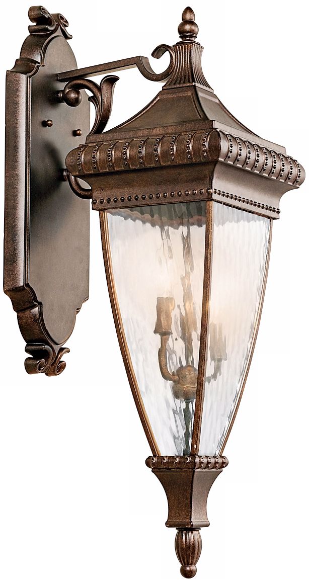 Venetian Rain Bronze 31" High Outdoor Wall Light