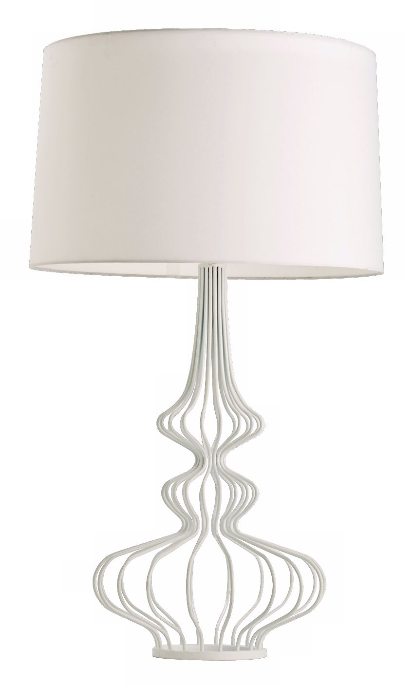 Eloise White Wire Table Lamp