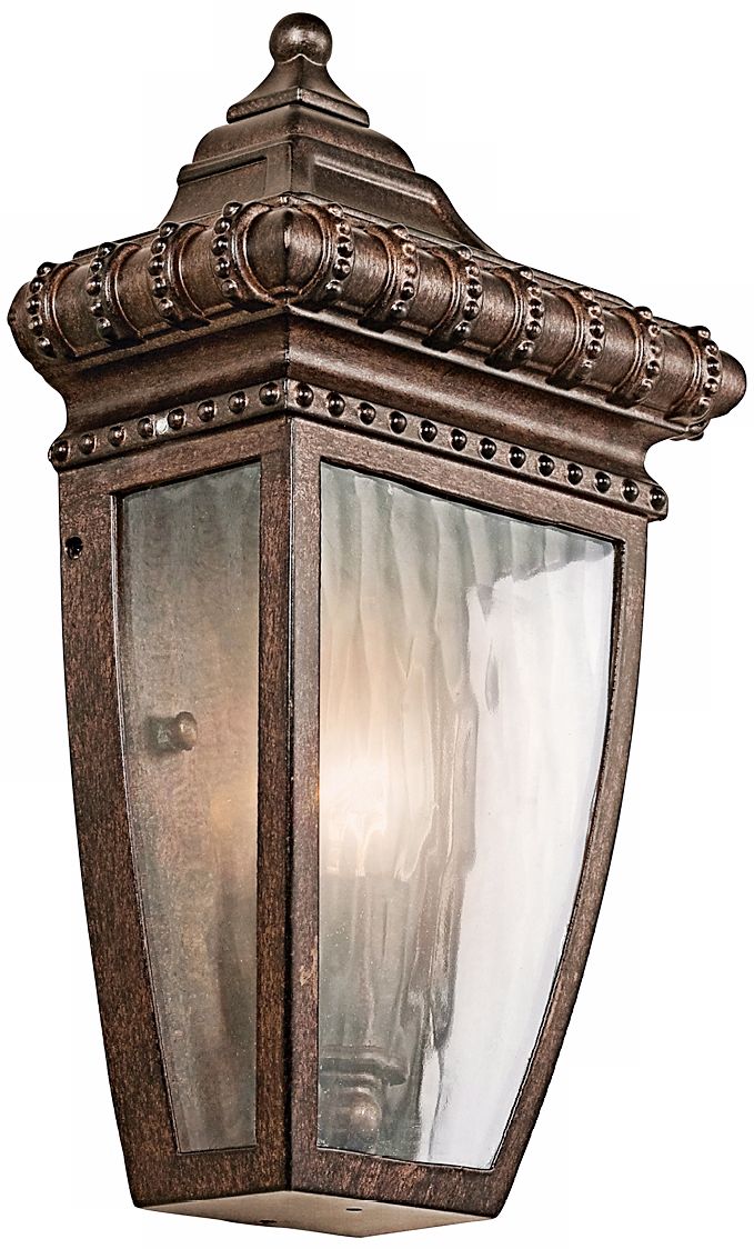Venetian Rain Bronze 12" High ADA Outdoor Wall Light