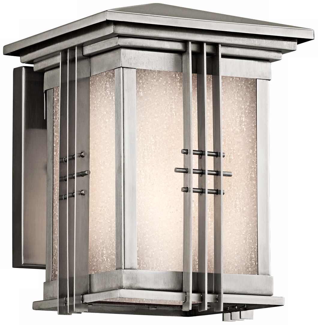 Portman Square Stainless Steel 8" High Outdoor Wall Light