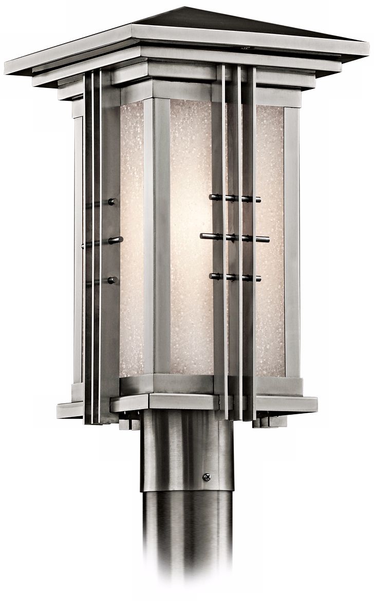 Kichler Stainless Steel 16 1/2" High Outdoor Post Light