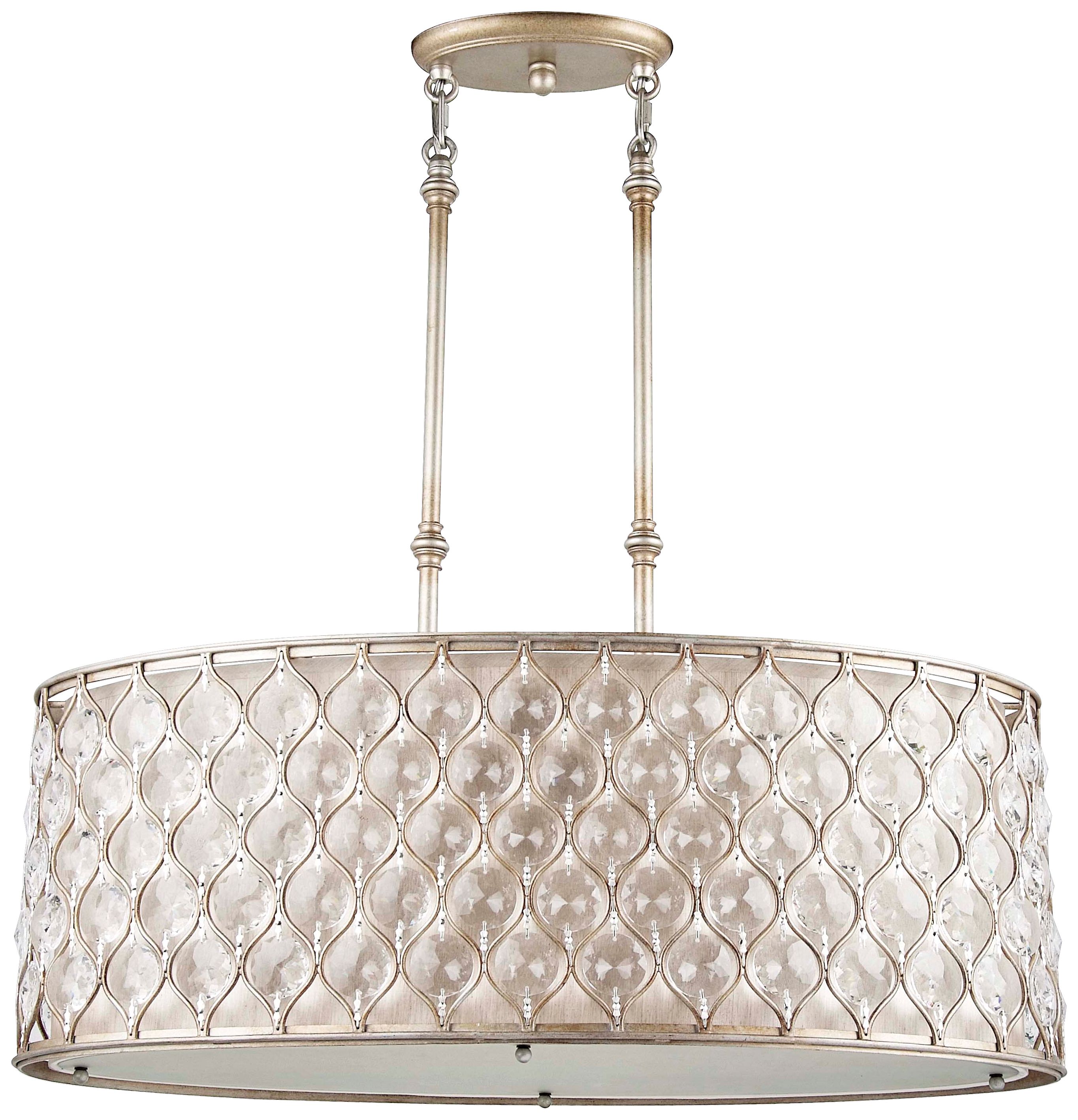 Murray Feiss Lucia Silver Finish Pendant Chandelier