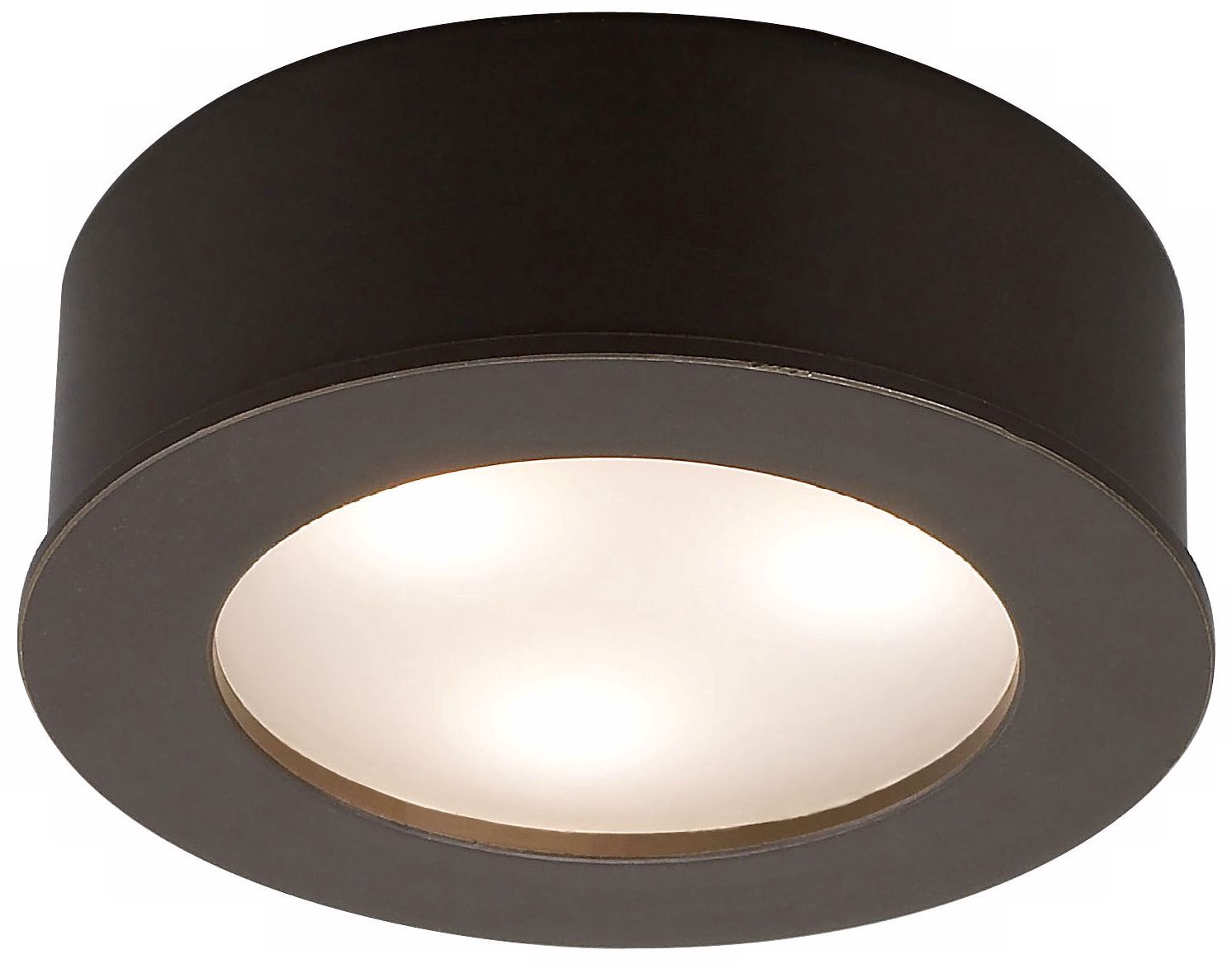 LED WAC 3 Watt Copper Bronze Under Cabinet Button Light