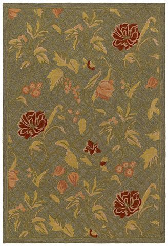 Richmond Hill Green Area Rug