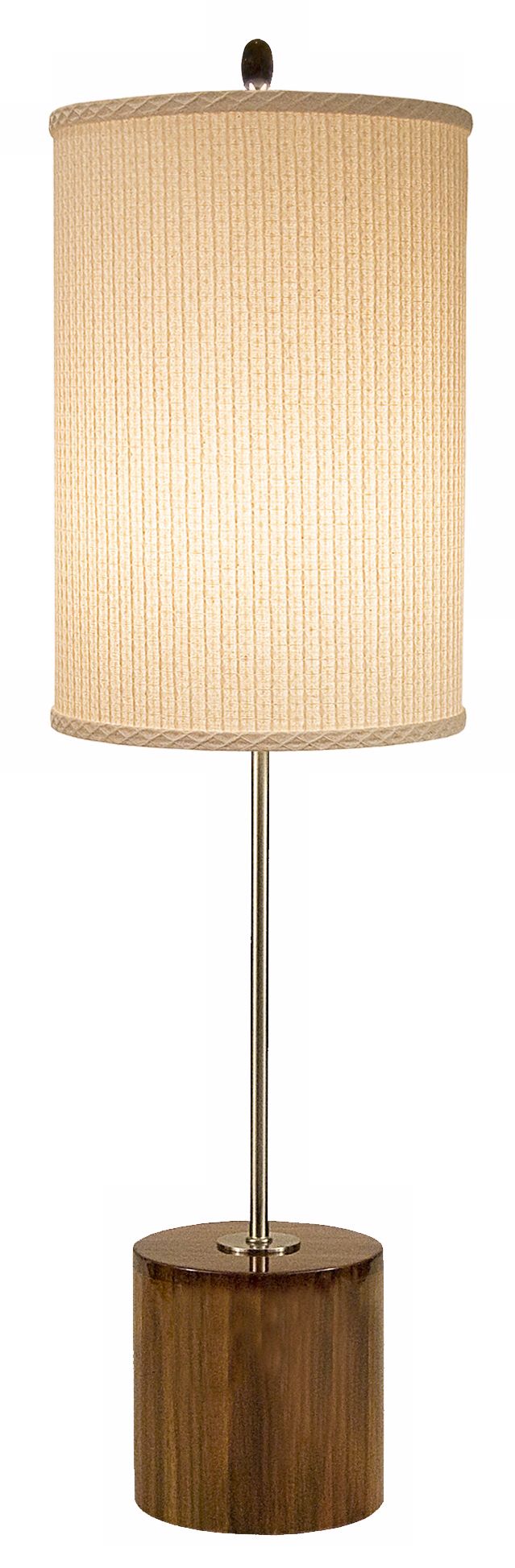 Thumprints Acacia with Ivory Shade Table Lamp