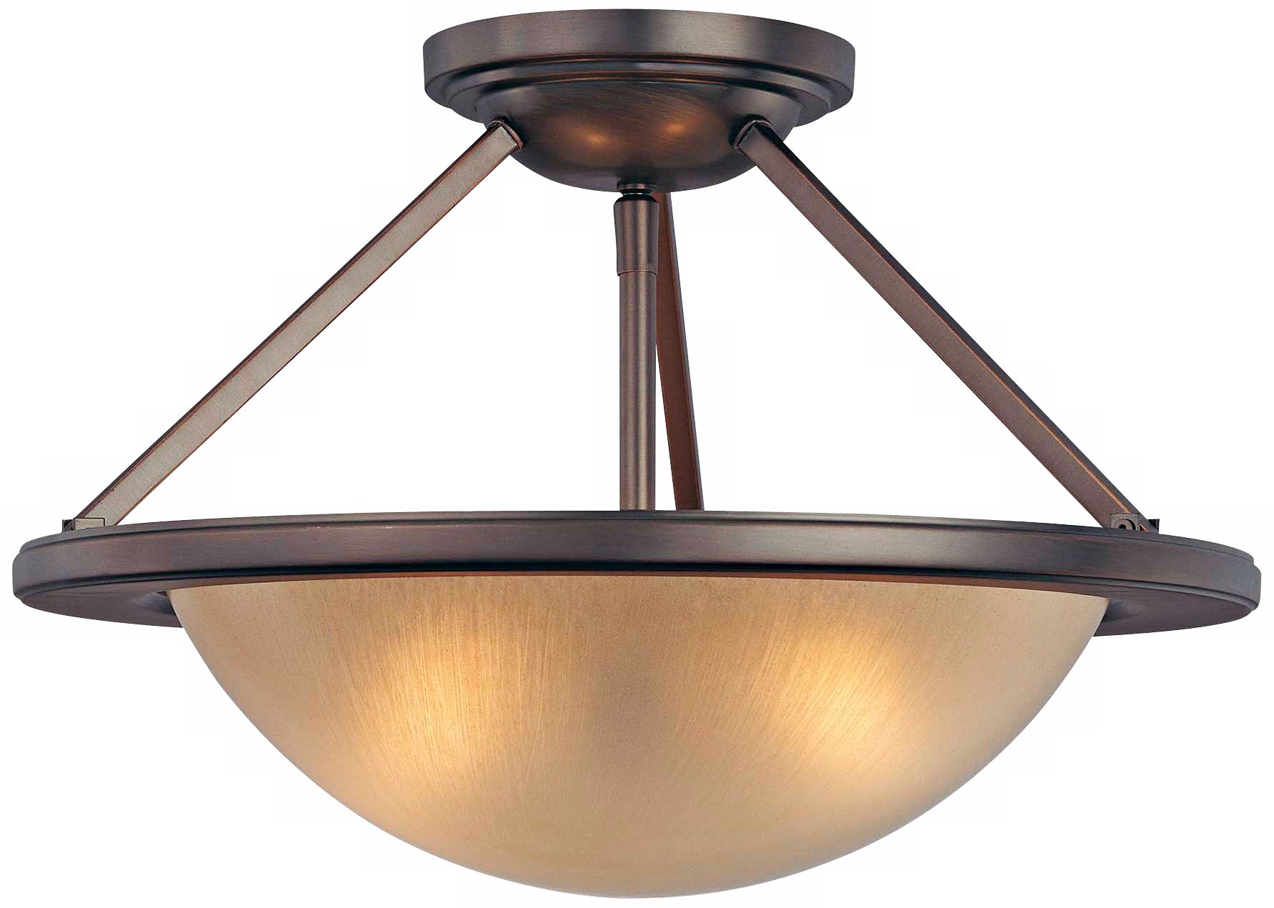Minka Cimarron Bronze 18" Wide Ceiling Light Fixture