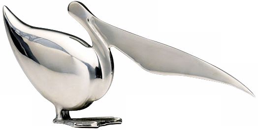 Lamps Plus Pelican Tabletop Sculpture  (M7116)