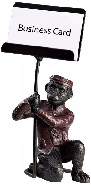 Monkey Valet Business Card Holder