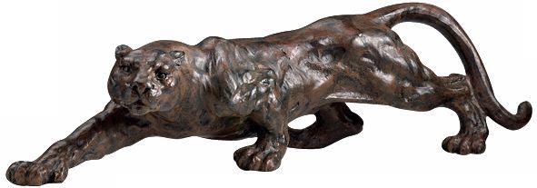 Stalking Puma Cat Decorative Accent