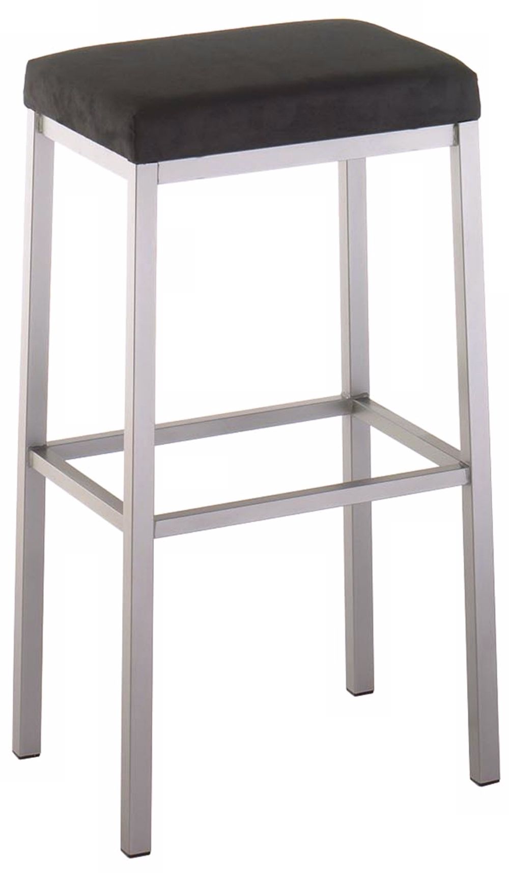Amisco Bradley Onyx Backless 26" High Counter Stool