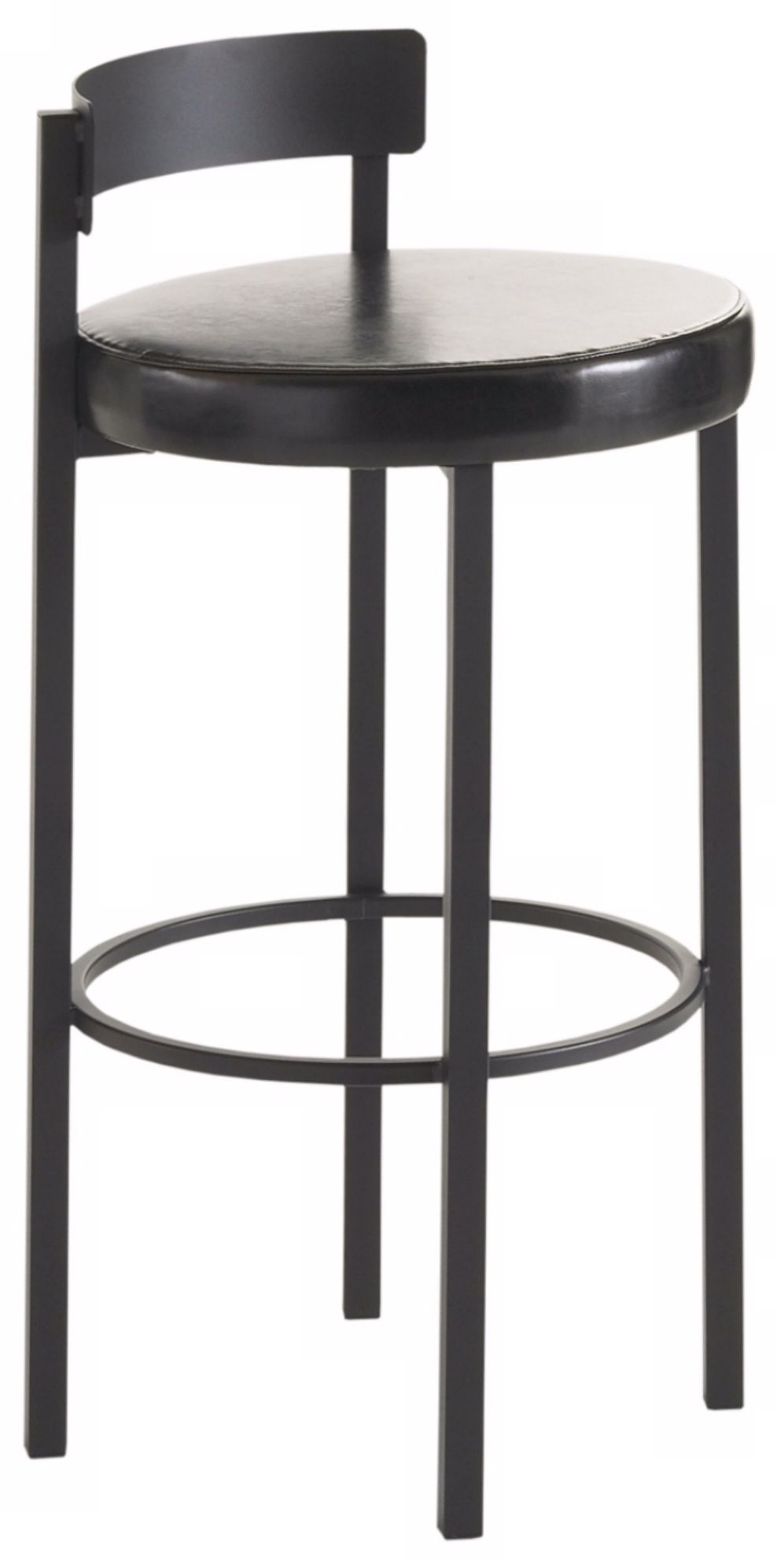 Amisco Zoe Shadow Black 26" High Counter Stool