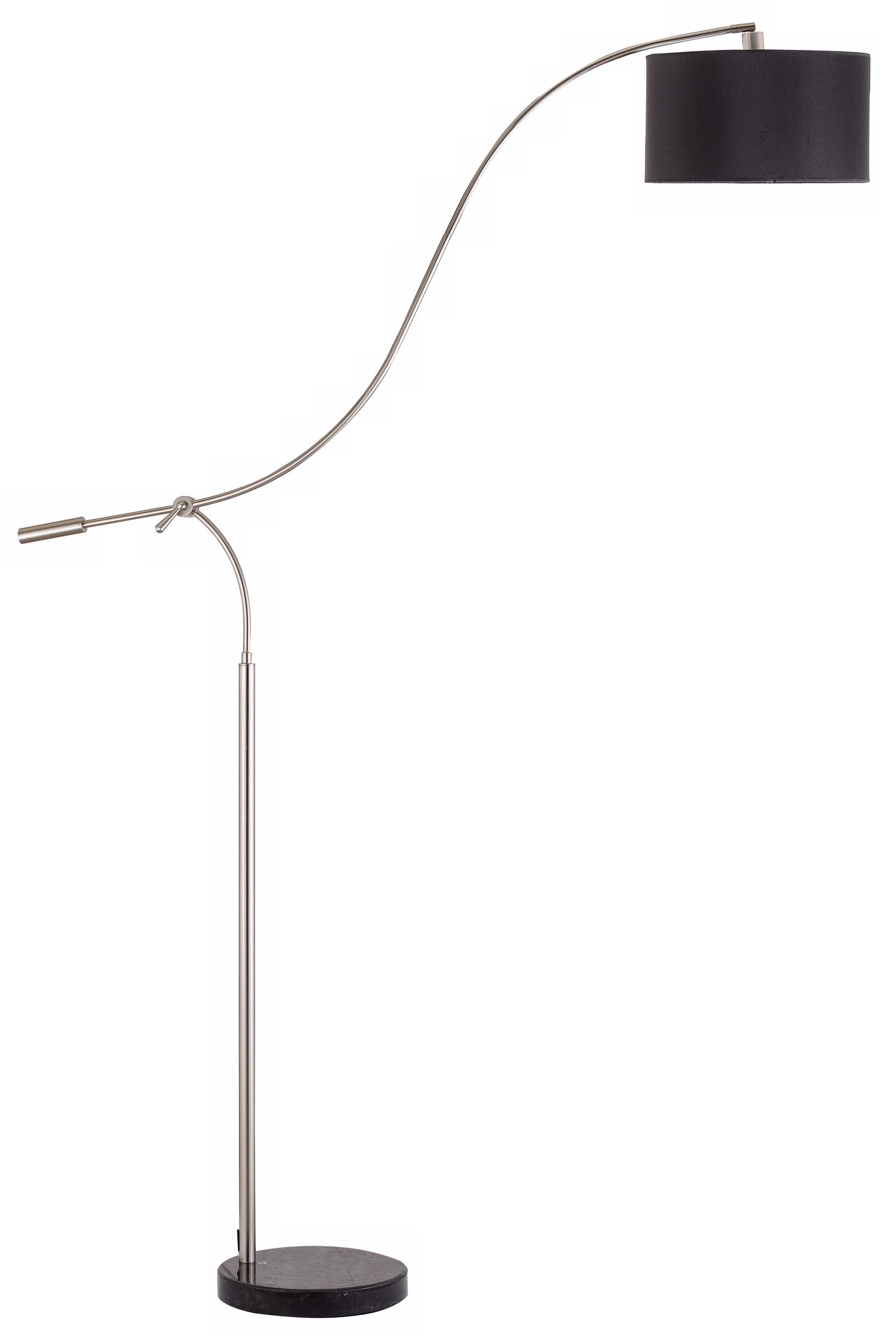 Laguna Arc Brushed Steel Finish Floor Lamp
