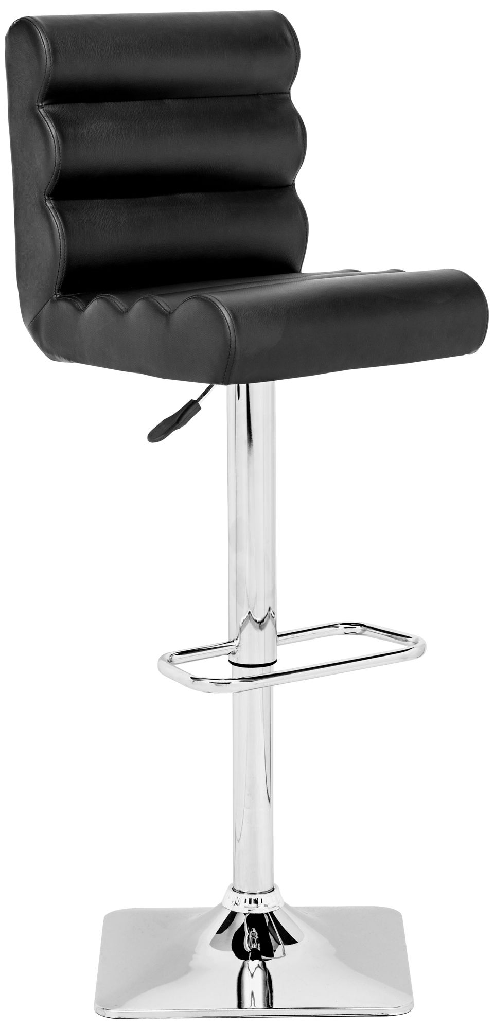 Zuo Nitro Black Adjustable Height Bar or Counter Stool