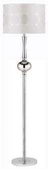Joliette Chrome Finish Polka Dot Shade Floor Lamp M7347
