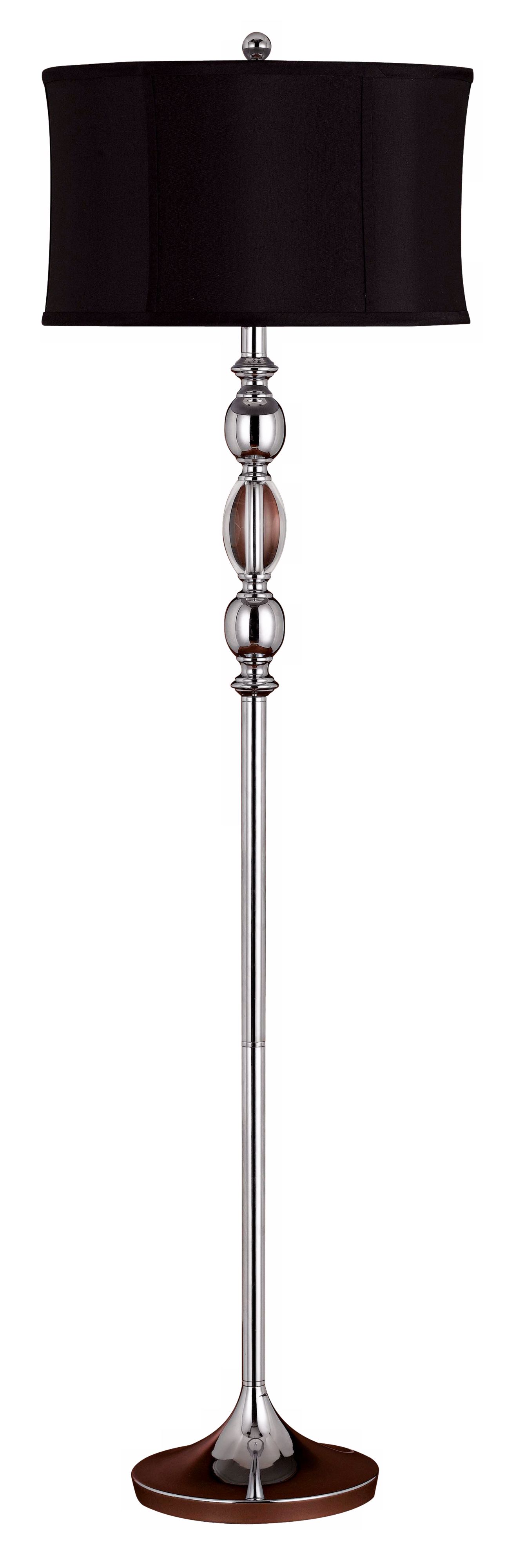 Canora Chrome and Crystal Floor Lamp