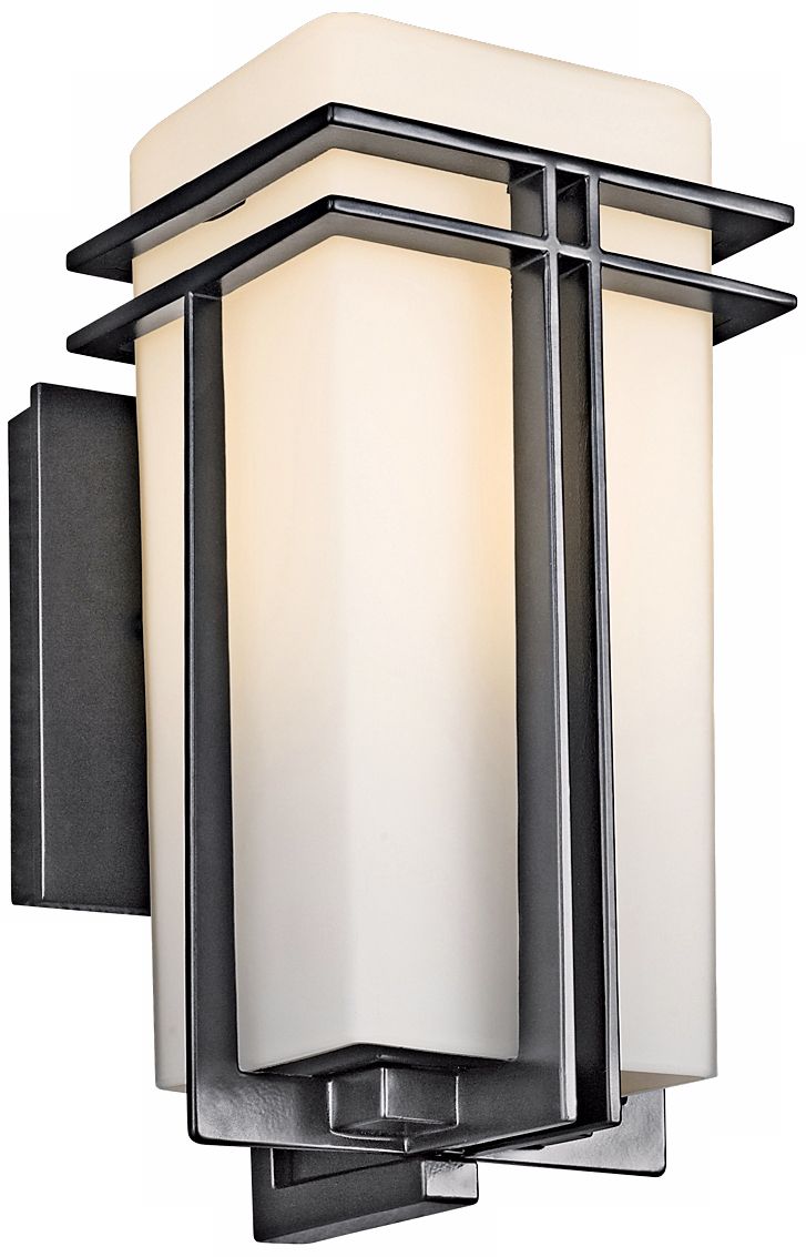 Tremillo Collection Black 12" High Outdoor Wall Light