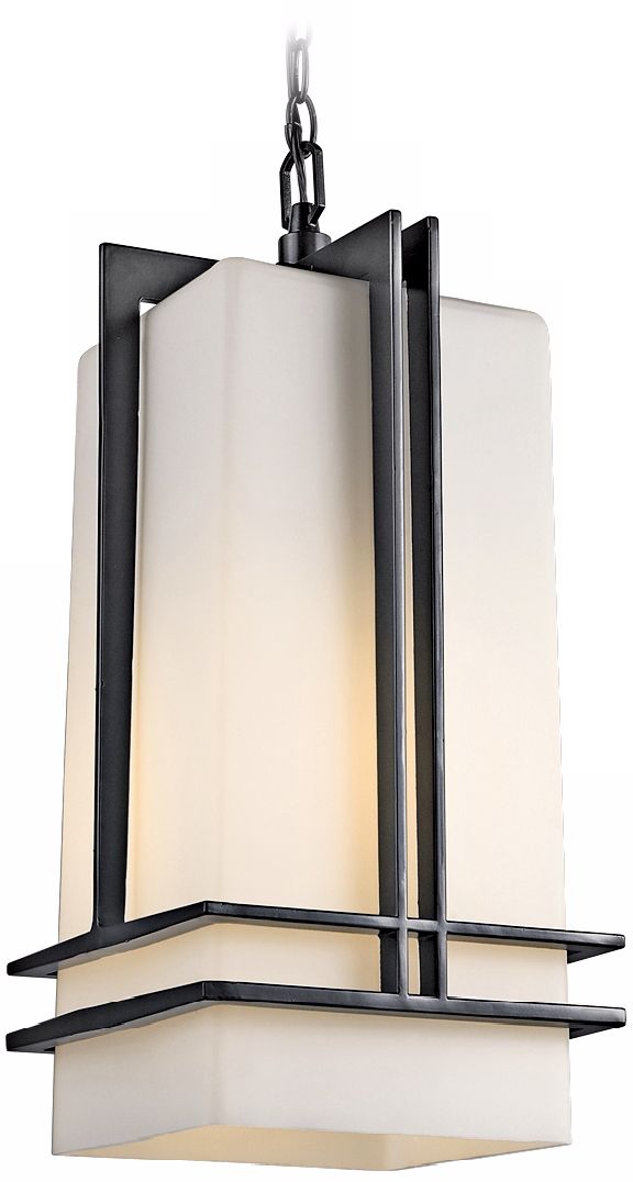 Tremillo Collection Black 17" High Outdoor Hanging Light