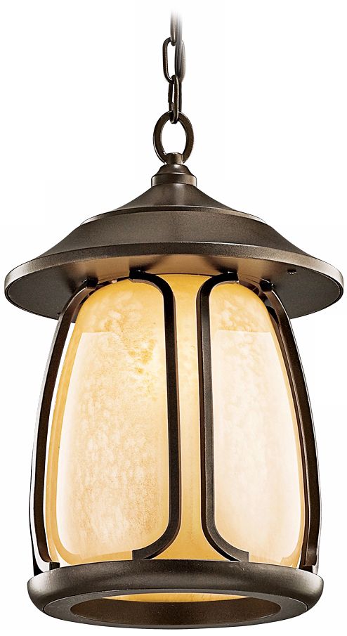 Kichler Pasadena Bronze 16 1/2" High Outdoor Hanging Light