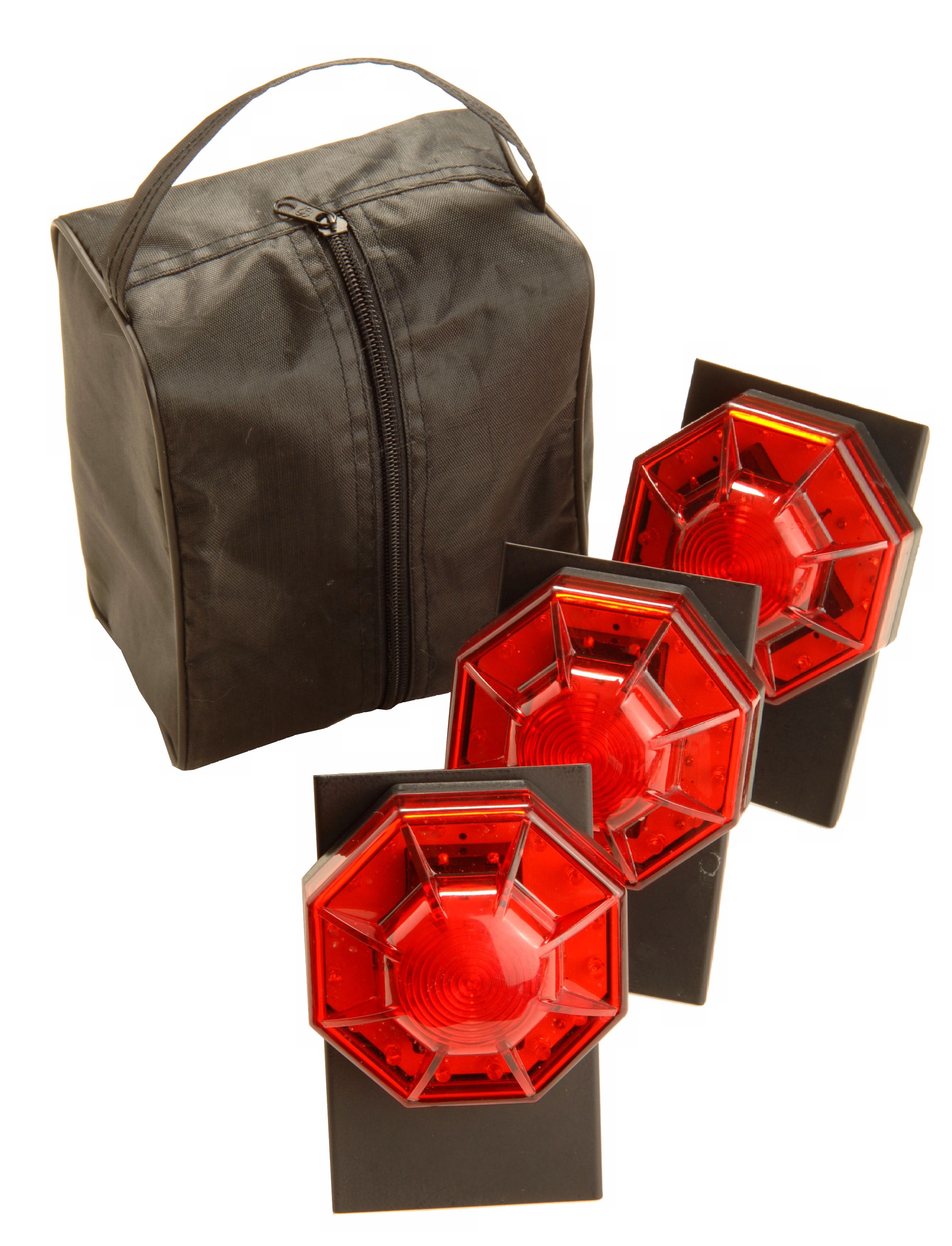 Flare Pro Set of Three LED Emergency Lights