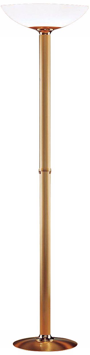 Holtkoetter Two-Tone Brass Energy Efficient Torchiere