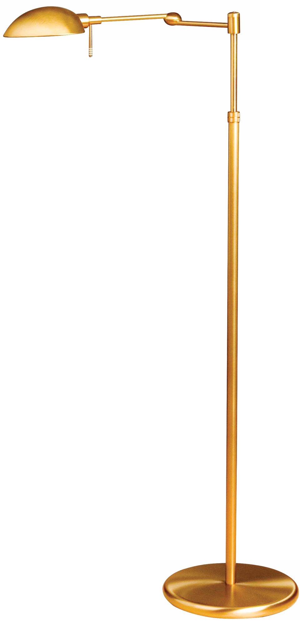 Antique Brass Pharmacy Swing Arm Holtkoetter Floor Lamp
