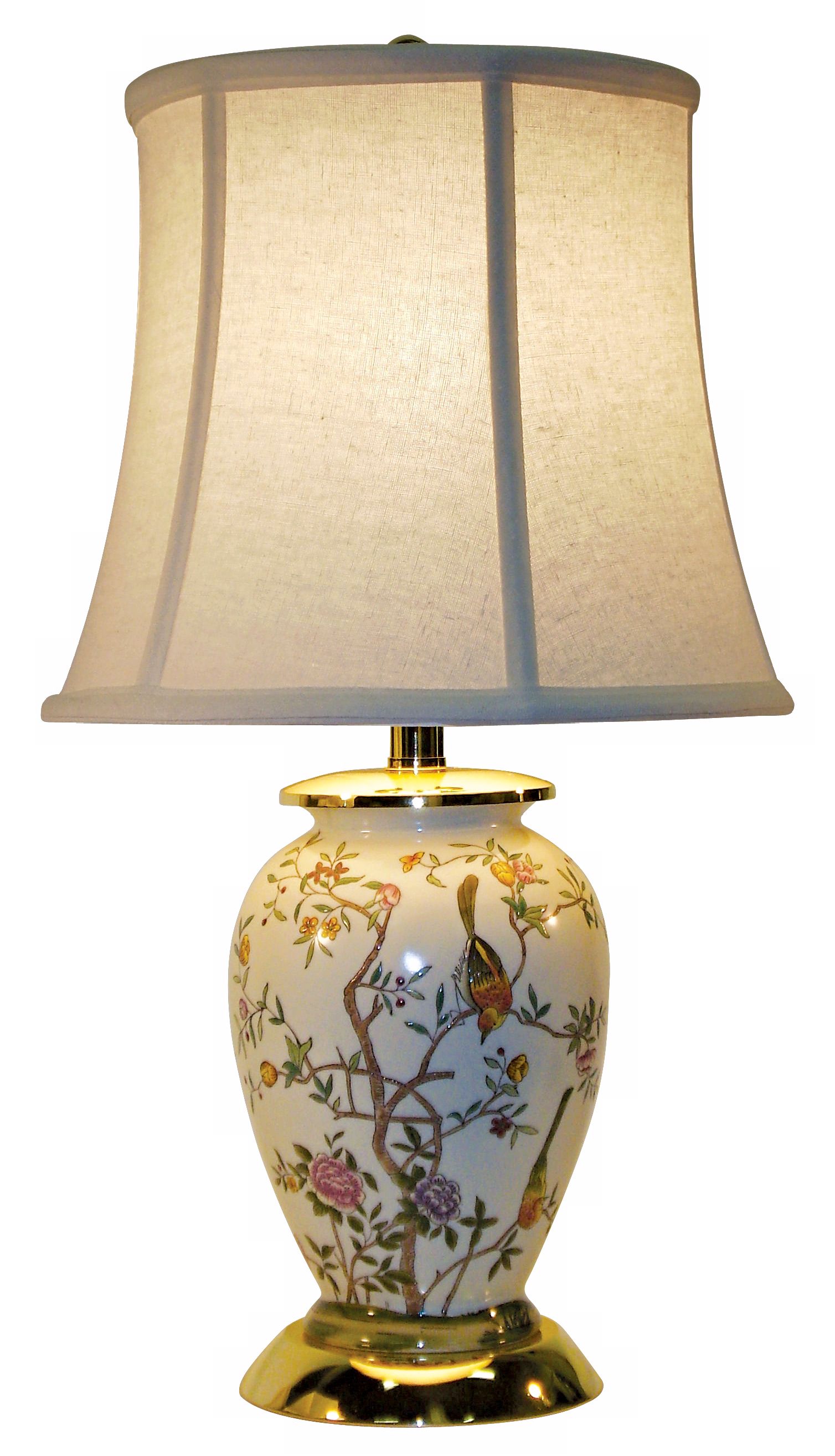 Bird Garden Porcelain Table Lamp