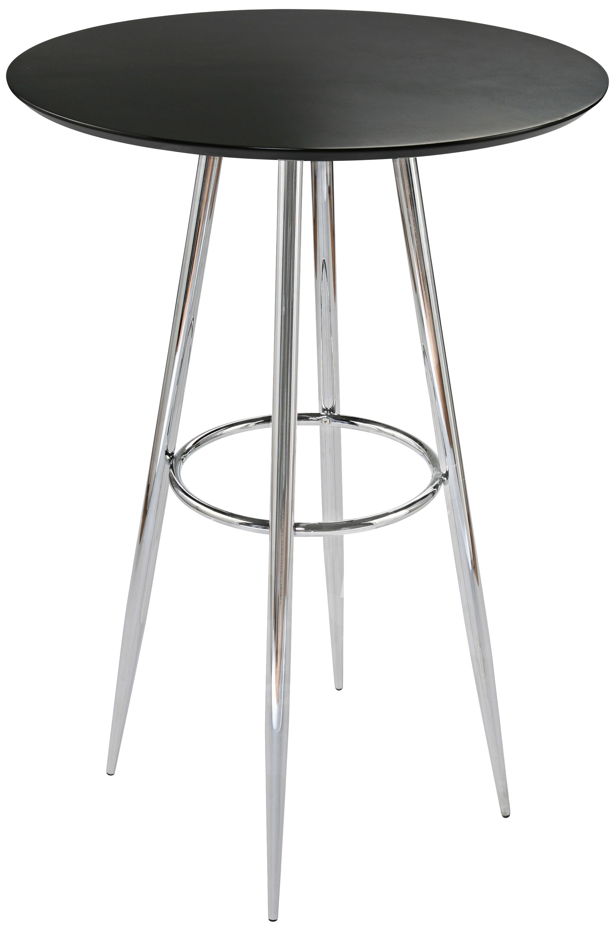 Bravo-B Black and Chrome Bar Table