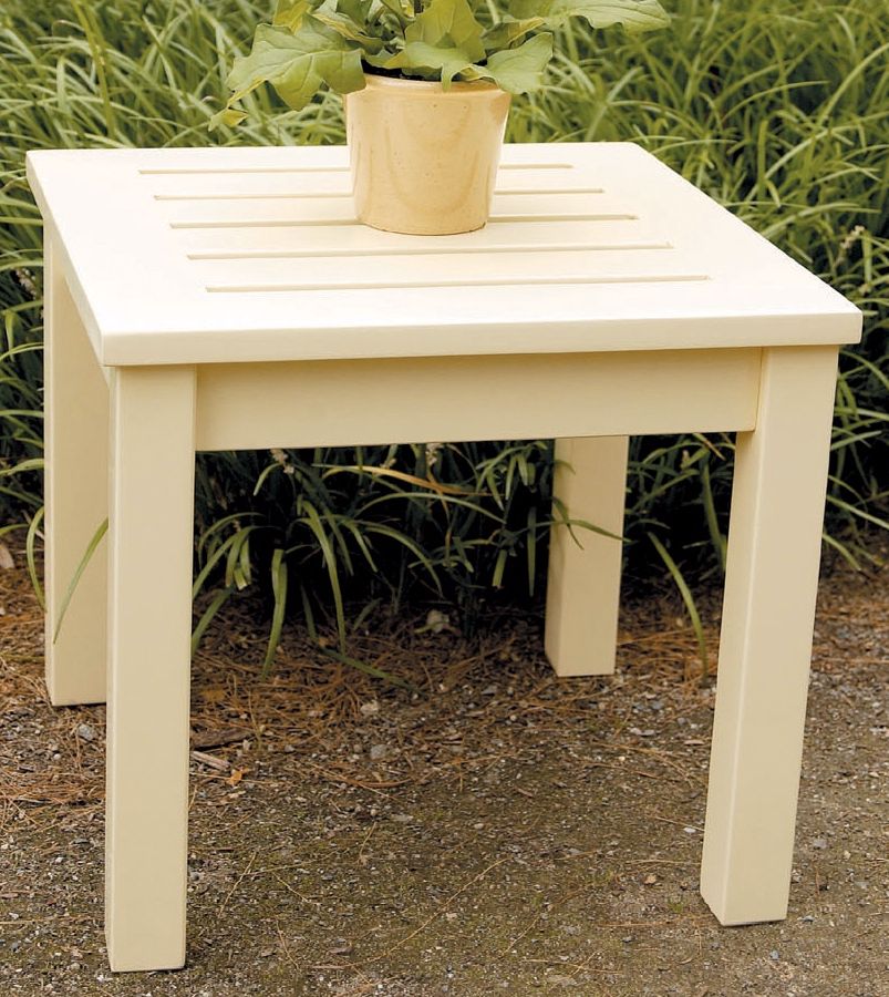 Eucalyptus Antique Ivory Outdoor Side Table