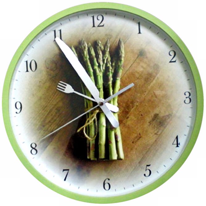 Asparagus 12" Wide Wall Clock