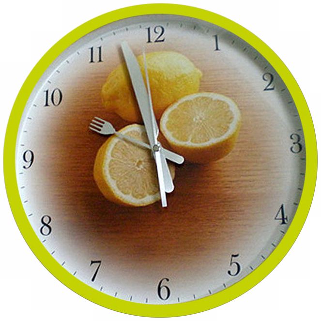 Lemons 12" Wide Wall Clock