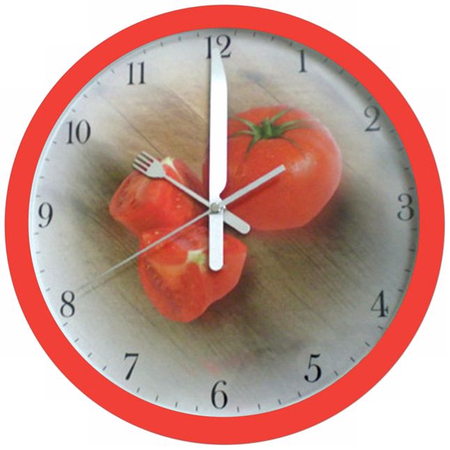 Tomato 12" Wide Wall Clock