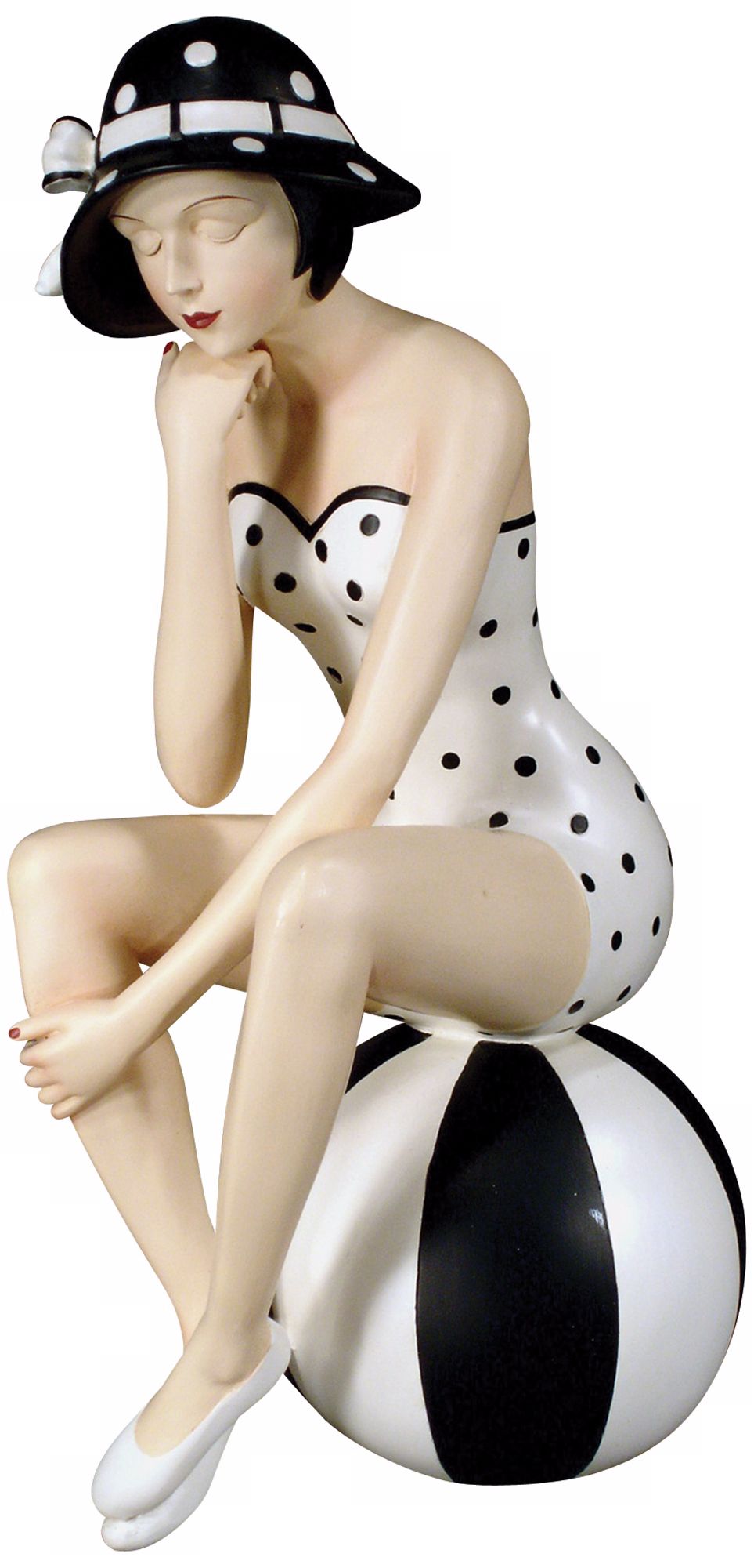 Judith Edwards Designs Black White Beach Babe Decor Accent
