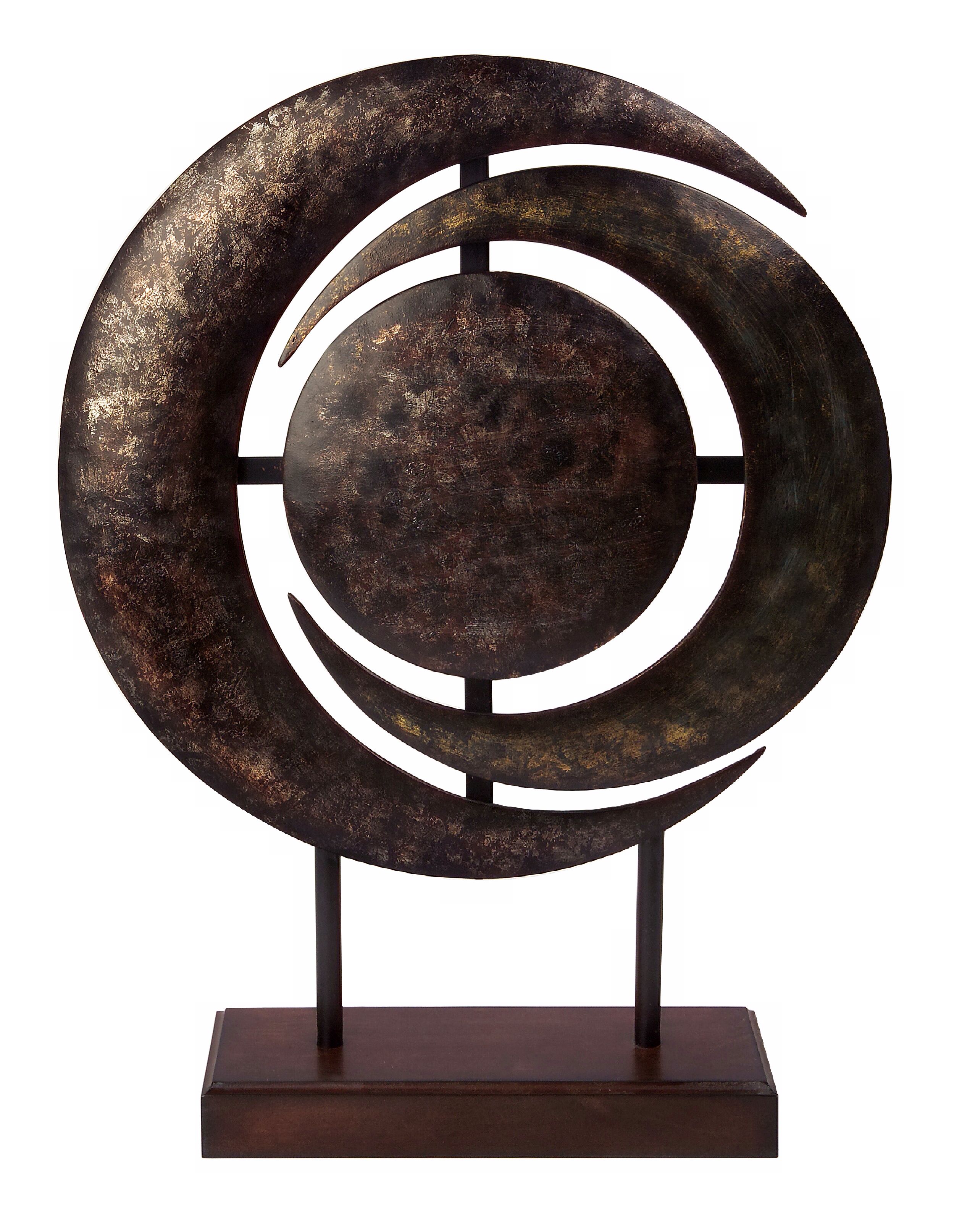 Decorative Circle Pattern Table Sculpture