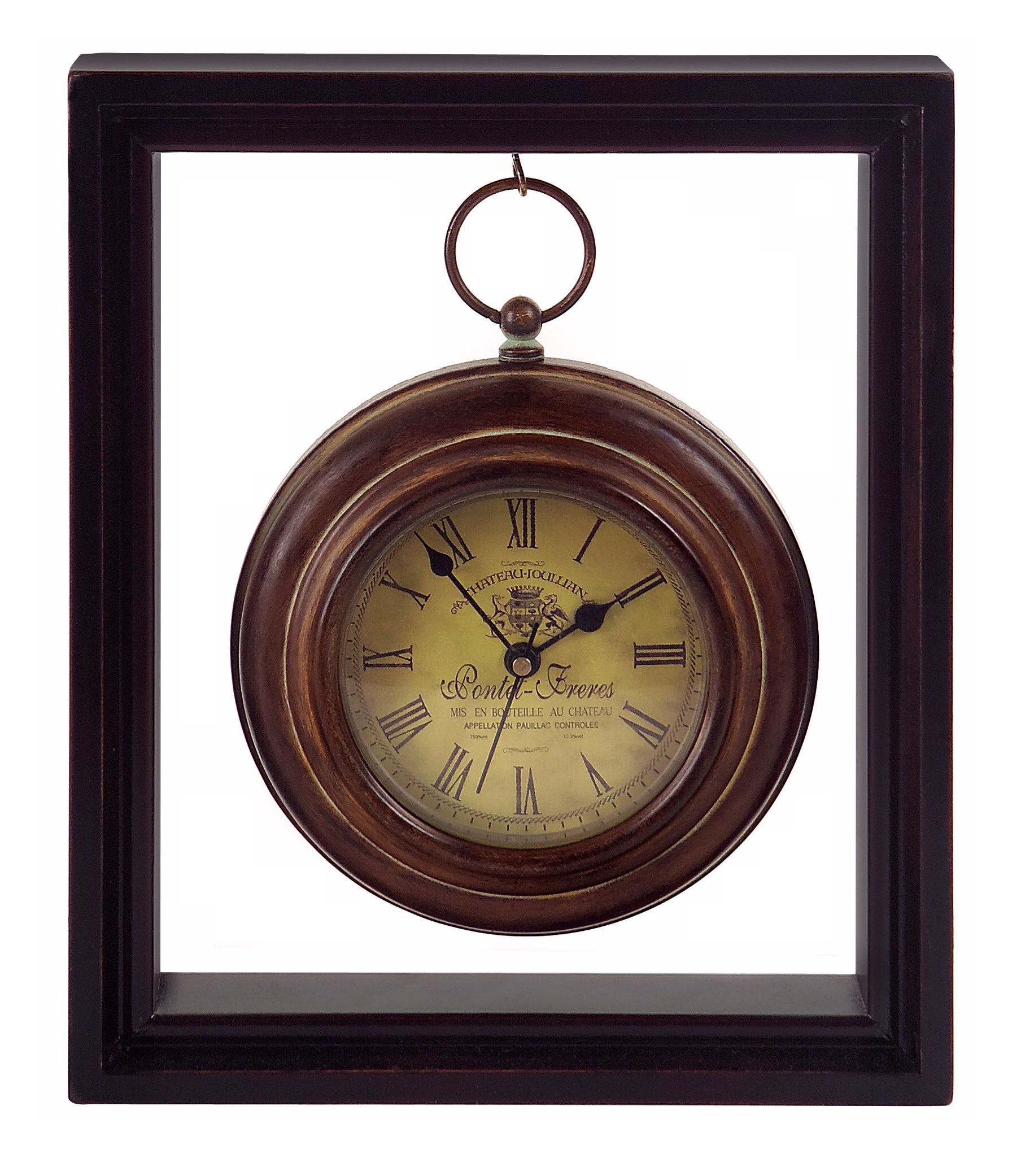 Framed 9" High Clock