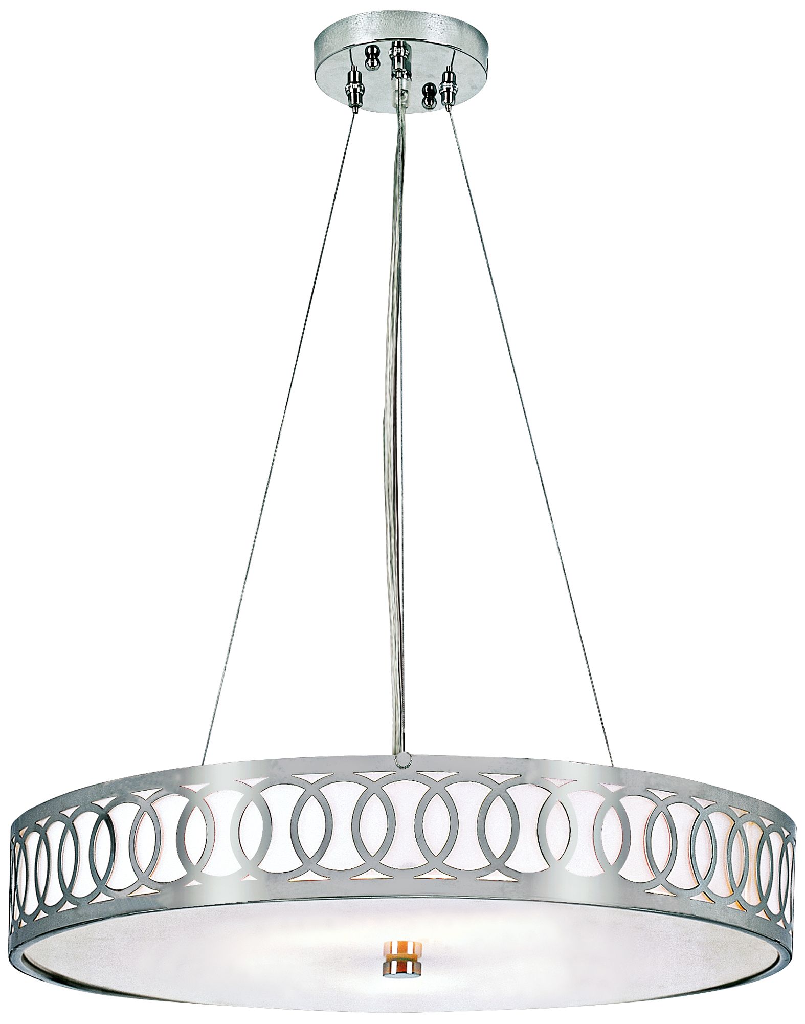 Contemporary Collection Brushed Nickel 24" Wide Chandelier
