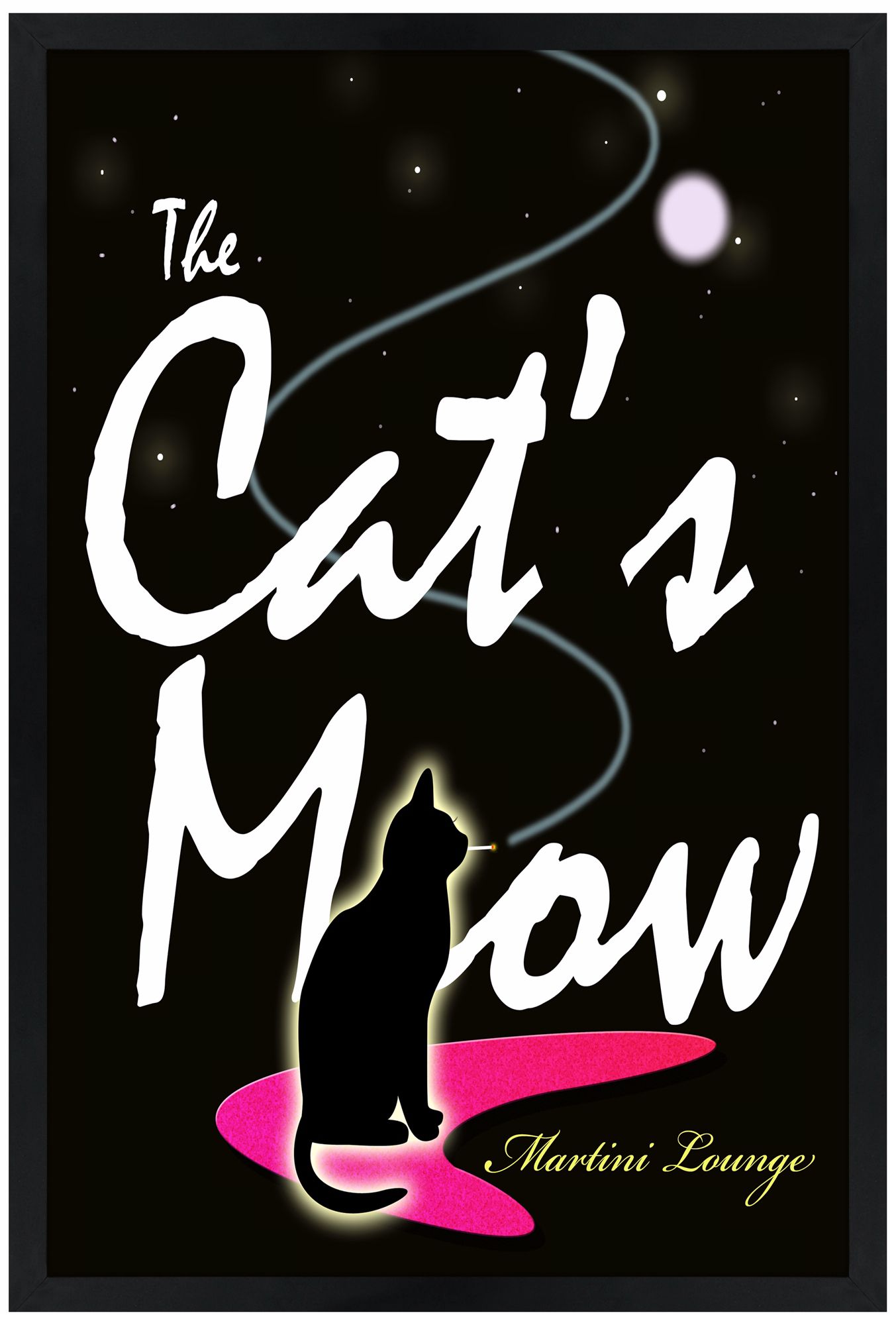 The Cat’s Meow Giclee 30" High Wall Art