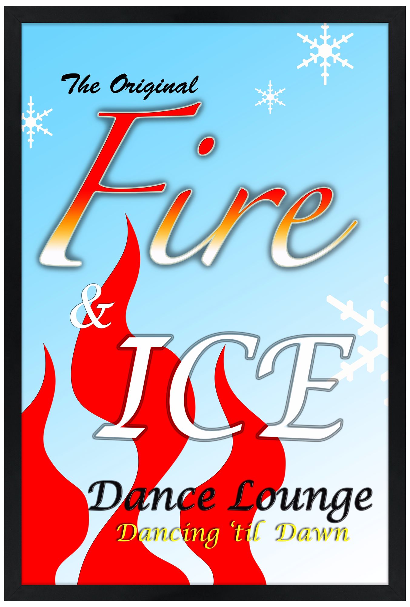 Fire & Ice Giclee 30" High Wall Art
