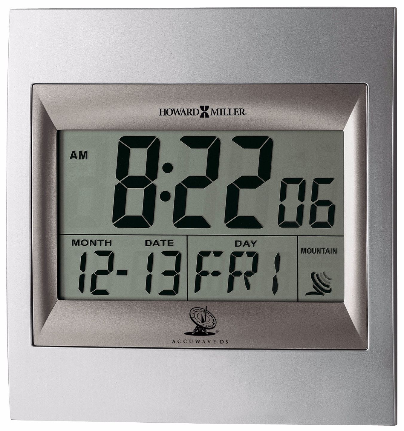 Howard Miller Techtime II LCD 9 1/4" High Desk or Wall Clock