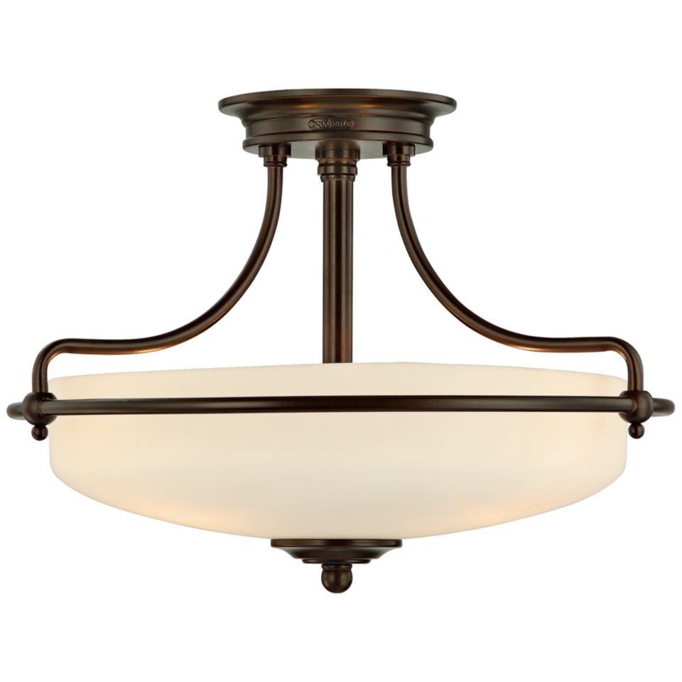 Griffin Collection Palladian Bronze 17" Wide Ceiling Light   #M8755