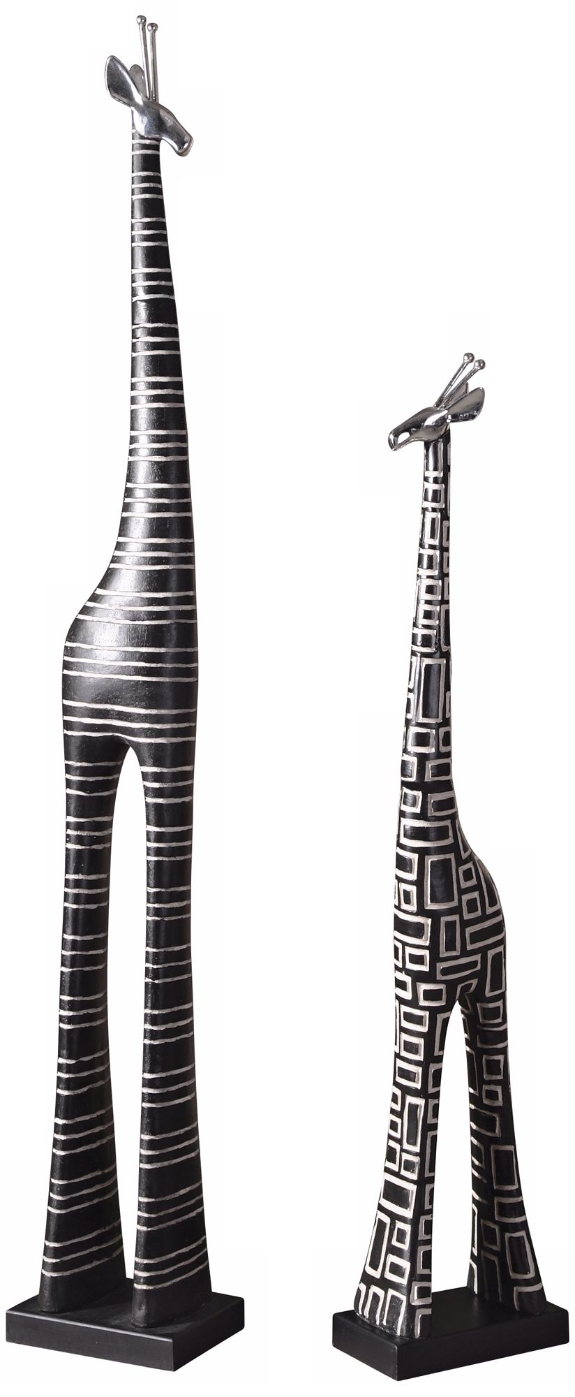Uttermost Set of 2 Geometric Giraffes
