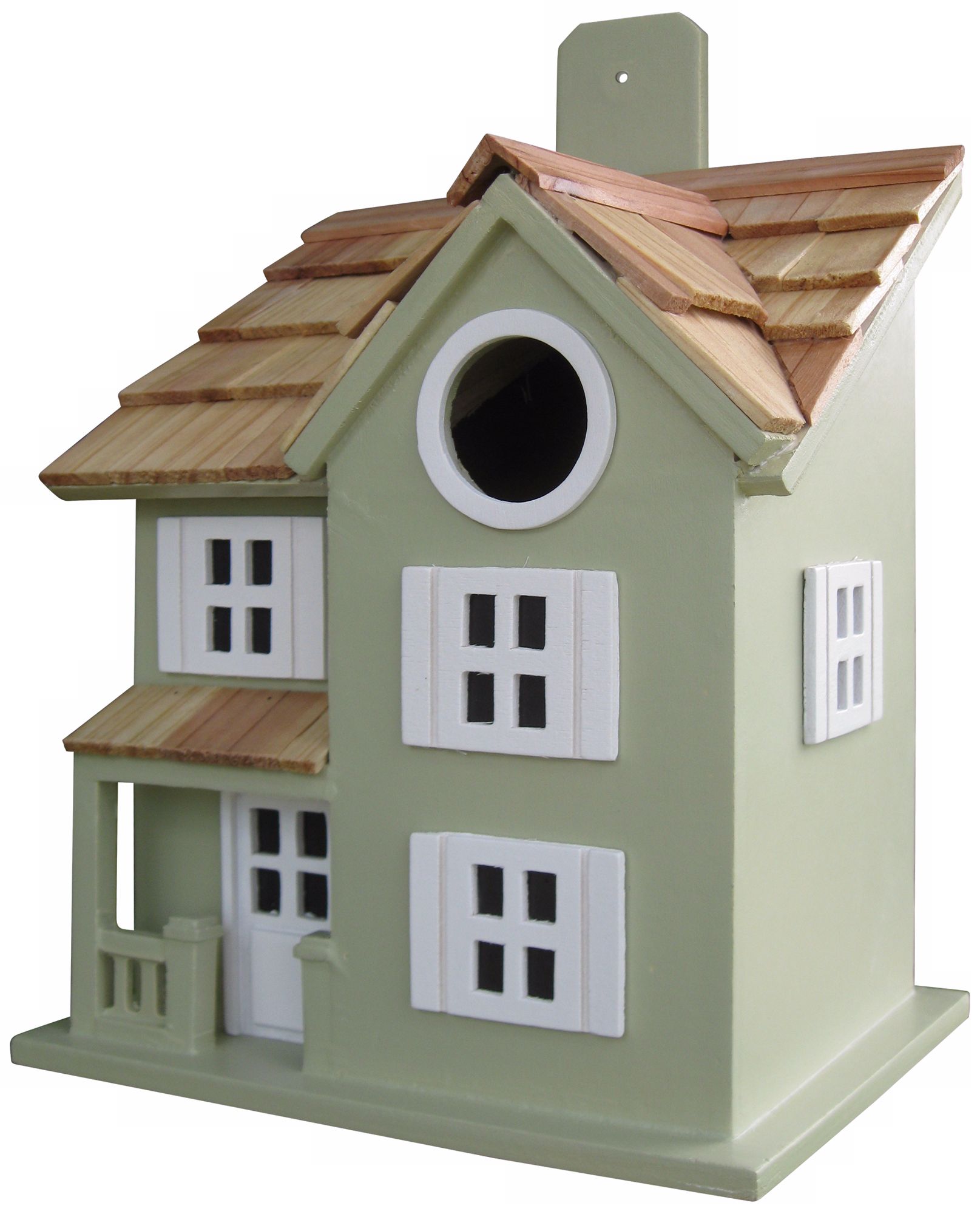 Townhouse Green Bird House